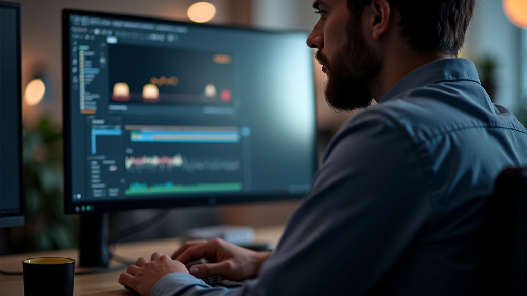 Person using design software to create interactive prototype animations and transitions